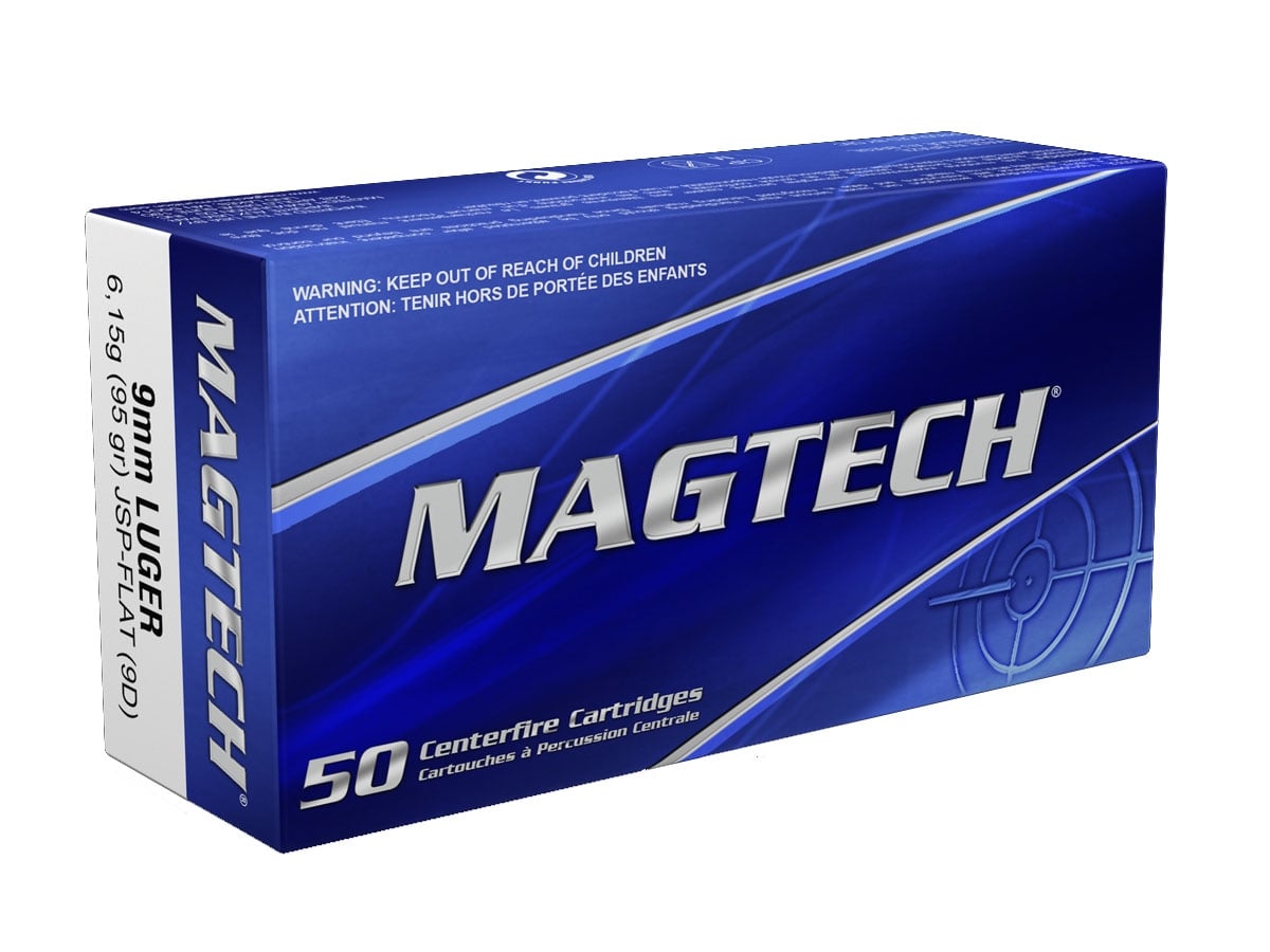 Magtech 9mm Luger 95gr JSP Ammunition 50rds - 9D