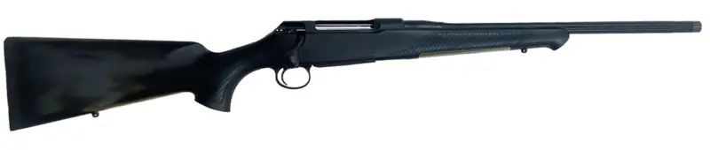 Sauer S1PAXT65P 100 Pantera XT Full Size 6.5 PRC 5+1 20" Black Cerakote Fluted Threaded Barrel, Black Cerakote Drilled Tapped Steel Receiver, Black Max Synthetic Stock