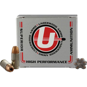 Underwood 9mm Luger 124gr JHP Nickel Plated Brass 20/Box