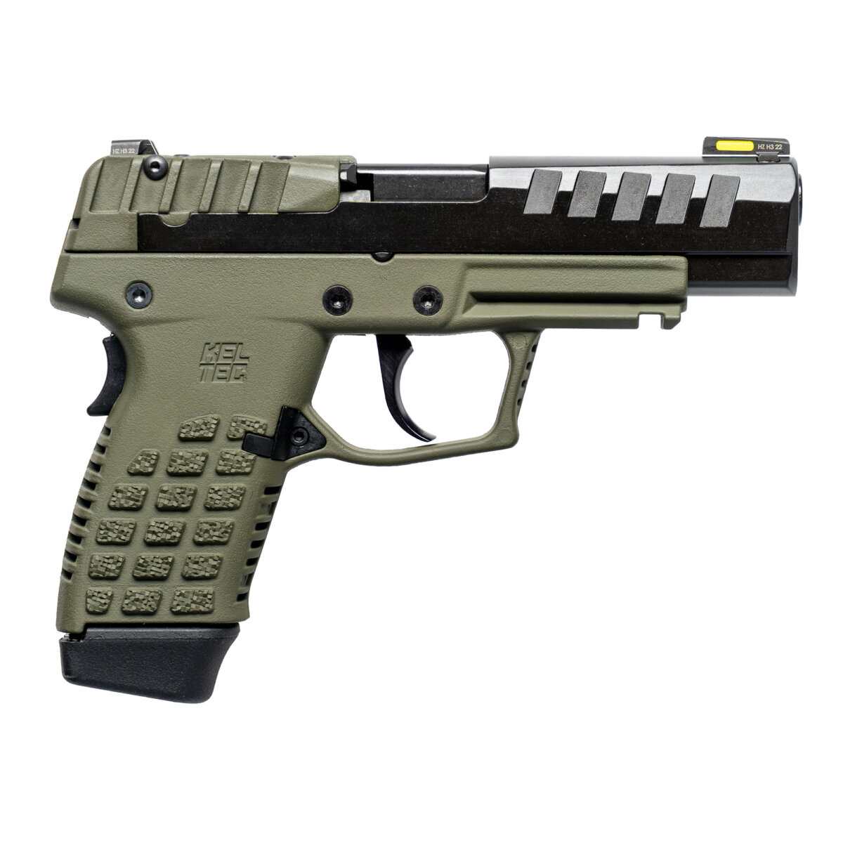 Keltec P15 9MM 15+1 BLK/GRN BLACK SLIDE/GREEN FRAME