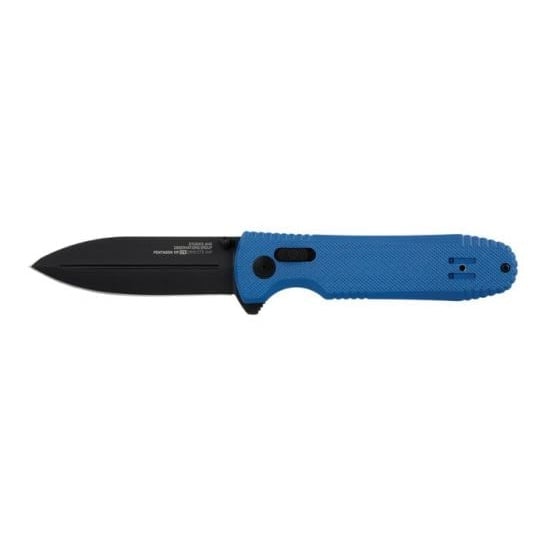 SOG Knives Pentagon XR LTE Folding Knife Spear Point, Blue - SOG12-61-06-57