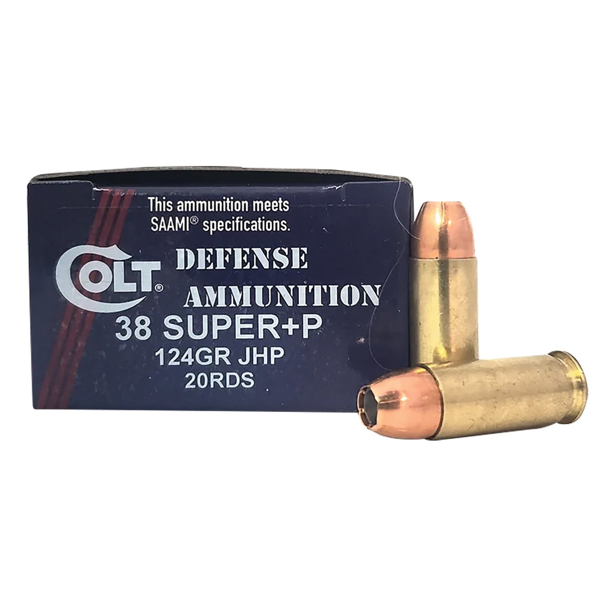 DoubleTap Ammunition DT Defense .38 Super 124 gr JHP 20rds Handgun Ammo for Superior Protection - 38SU124CT
