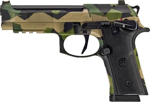 Beretta 92XI SAO FS 9mm Pistol - Splinter Camo