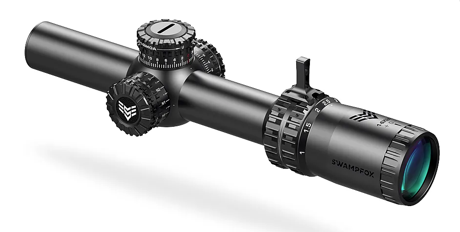 Swampfox Arrowhead Series 1-10X24 SFP Red IR BDC 30mm Tube Riflescope - ARH11024-B