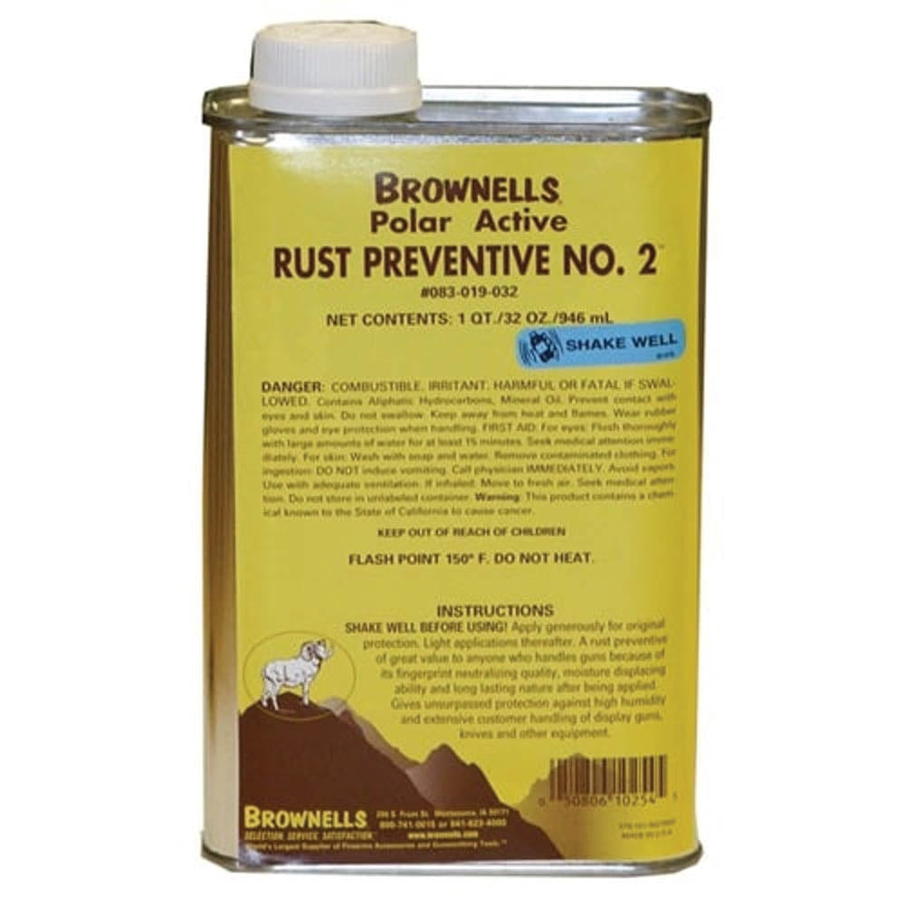 Brownells #2 Rust Preventive, 32 oz Quart Container