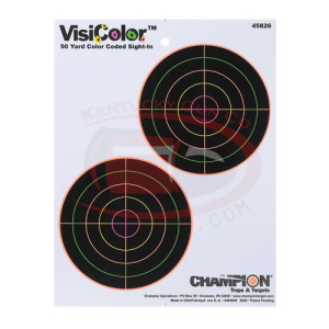 CHAMPION Visicolor 5" Double Bull Target 10pk