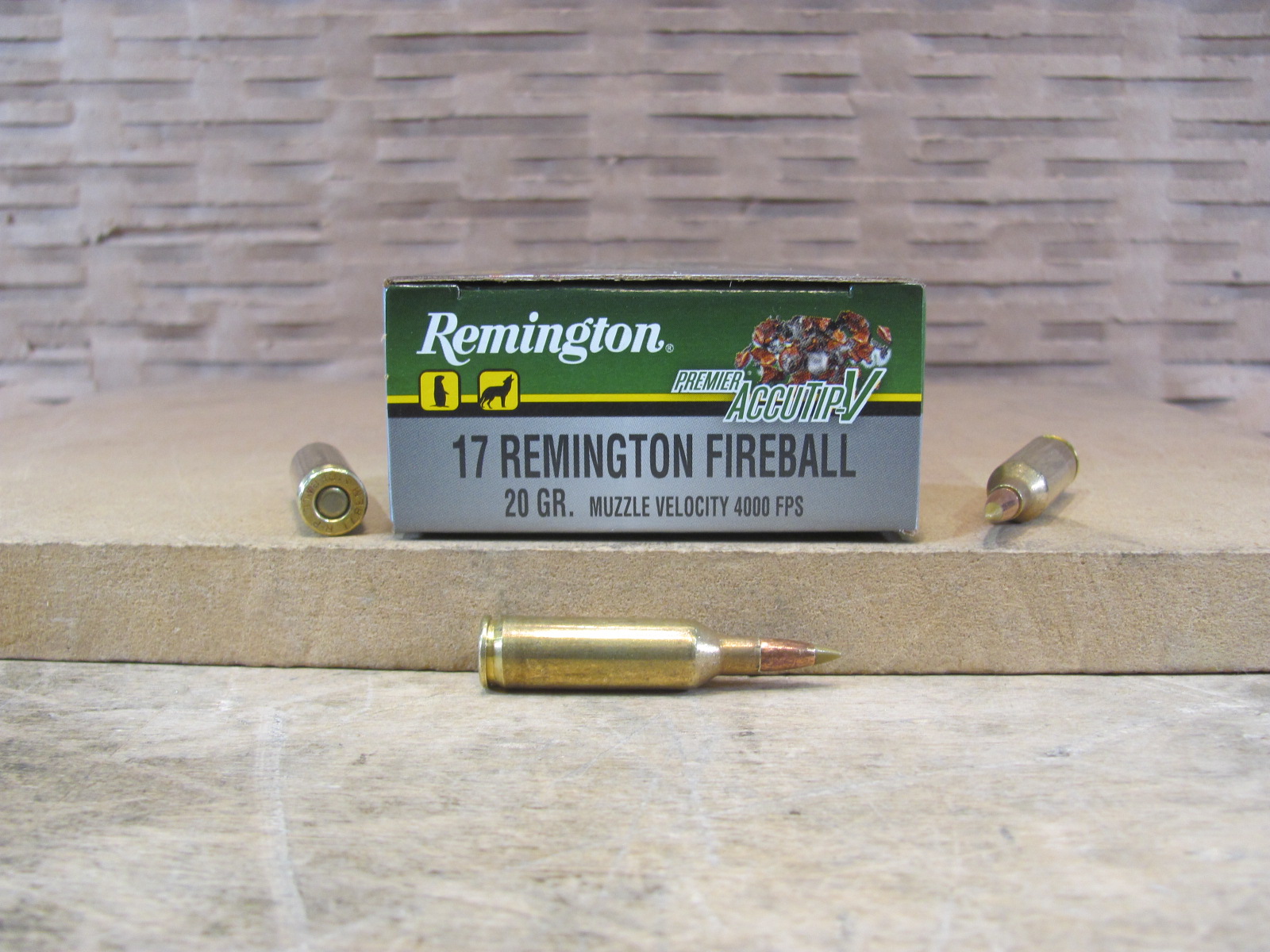 20 Round Box – 17 Rem Fireball 20 Grain Accutip-V Remington Premier Accutip Ammo – PRA17FB