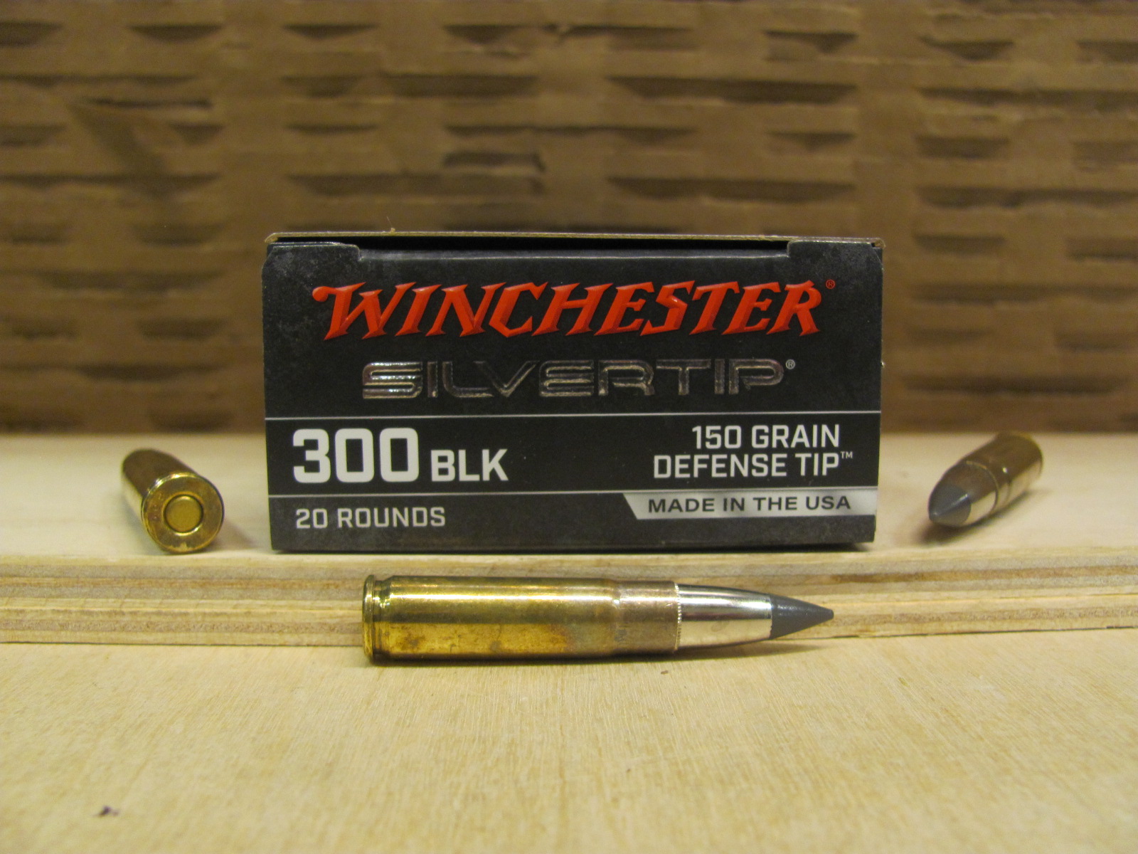 20 Round Box – 300 Blackout 150 Grain Defense Tip Winchester Silvertip Ammo – W300ST