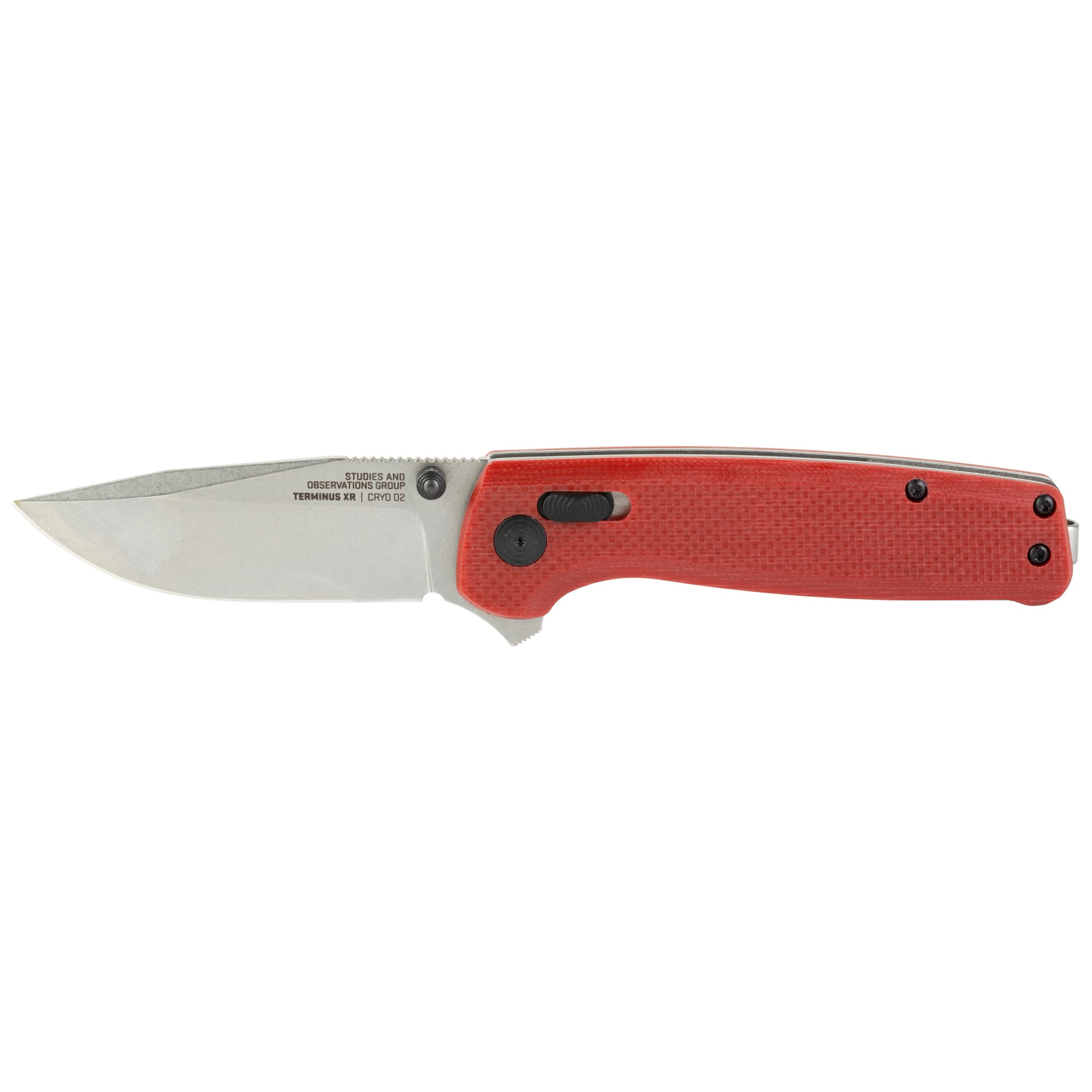 SOG Knives Terminus XR 2.95" Clip Point Folding Knife, Silver - SOGTM1023CP