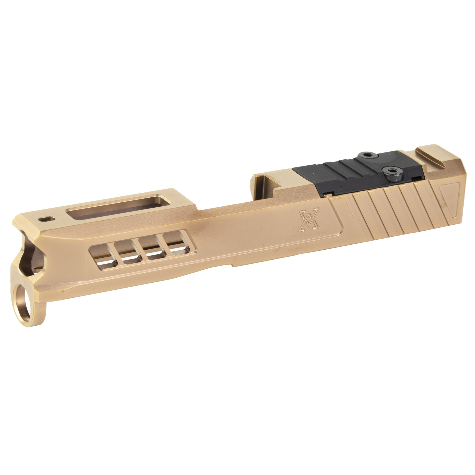True Precision Axiom Slide, for Glock 43/43X, Copper TiCN Finish, RMS Optic Cut & Cover Plate