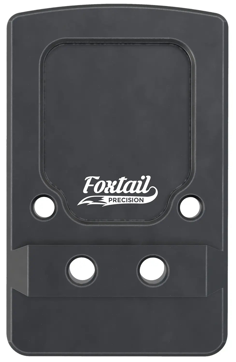 Foxtail Precision 100013 Rear Sight Dovetail Optic Adapter Plate for non MOS Glock Black Anodized Glock Non MOS