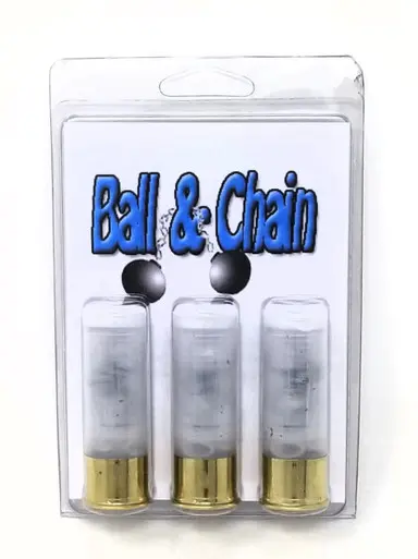 Paraklese Technologies 12 Gauge Ammunition 2-3/4 Ball Chain 3 Rounds