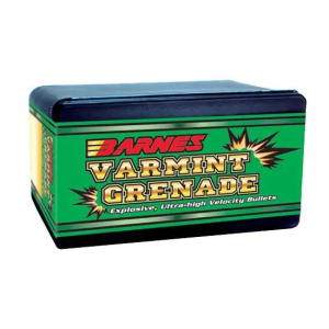Barnes Bullets 30198 Varmint Grenade  223 Rem .224 50 gr Flat Base Hollow Point (FBHP) 100 Per Box