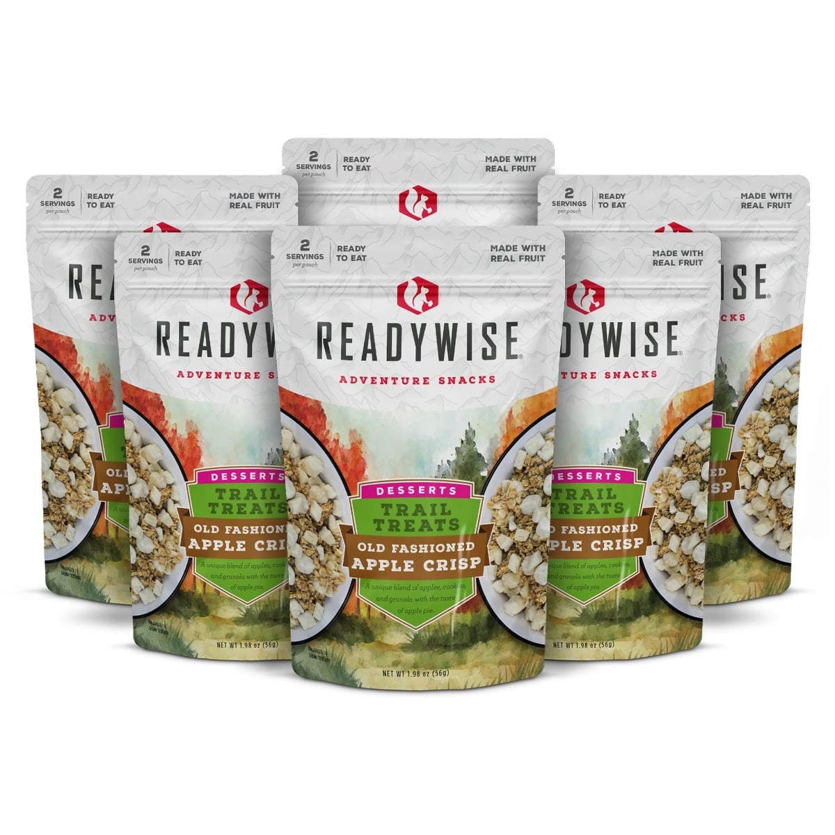 ReadyWise Freeze Dried Old Fashioned Apple Crisp 6 Count Trail Treats - RW05-029