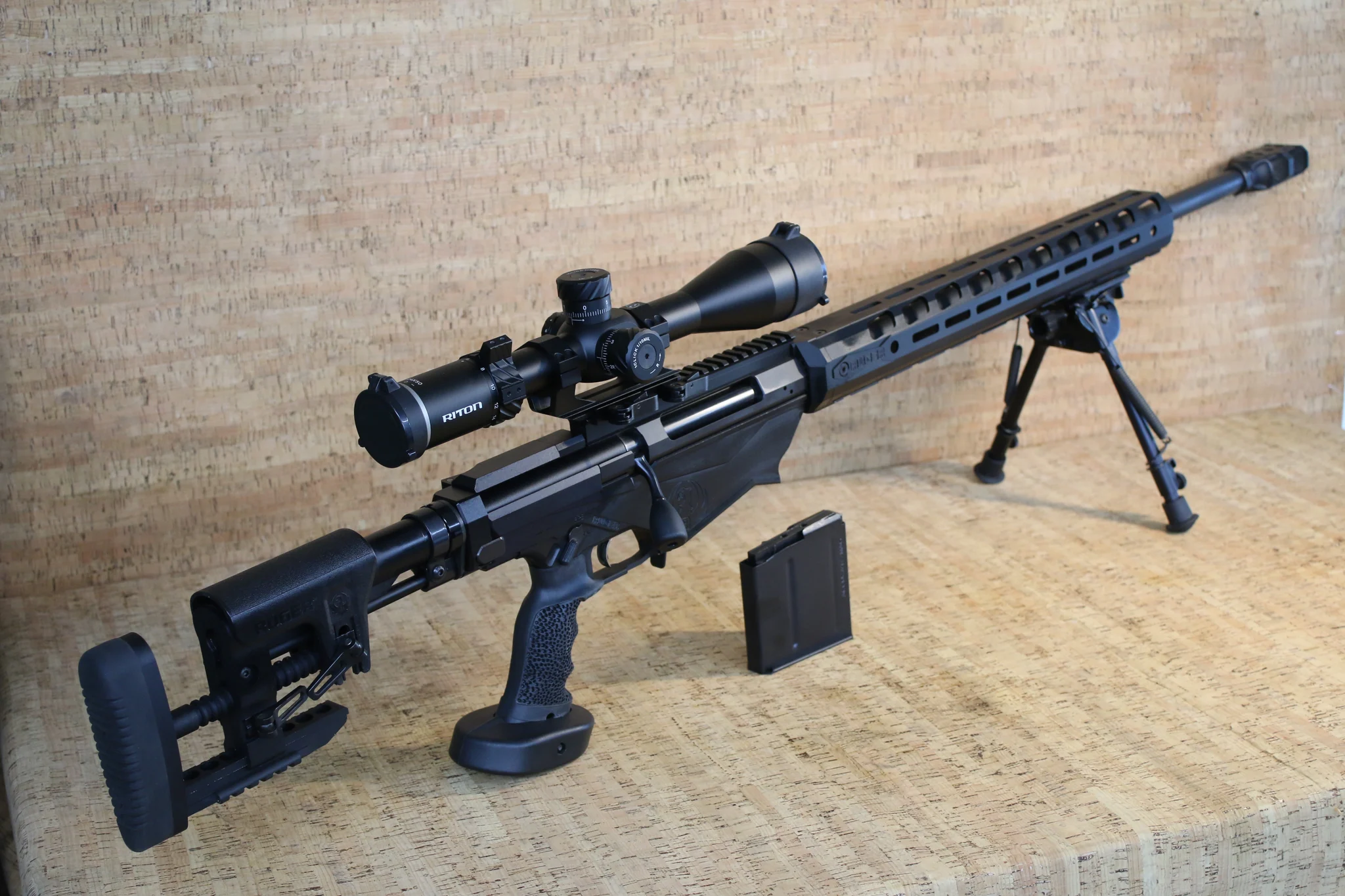 RUGER mfg 2023 precision 338 lapua magnum 26" riton conquer 3 6-24x50 extreme long range (Used)