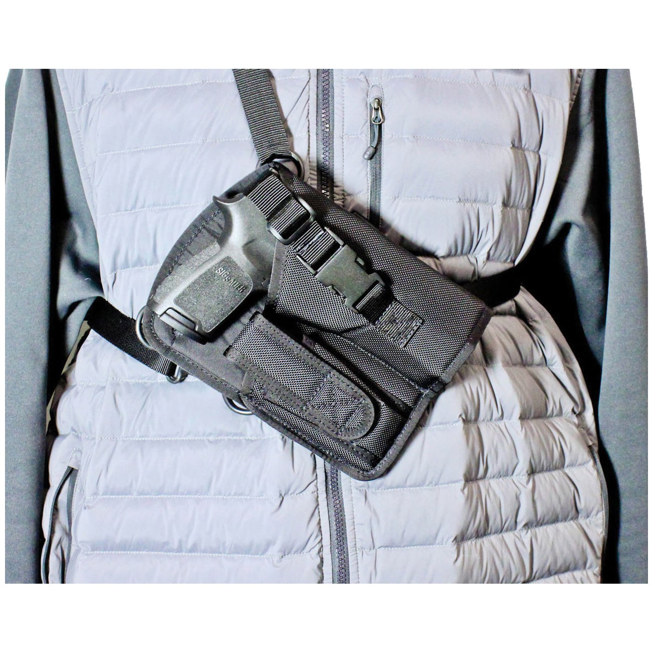 DeSantis Gunhide Yukon Hunting Rig Colt 1911 Government Nylon Right Shoulder Holster - M72BALAZ0