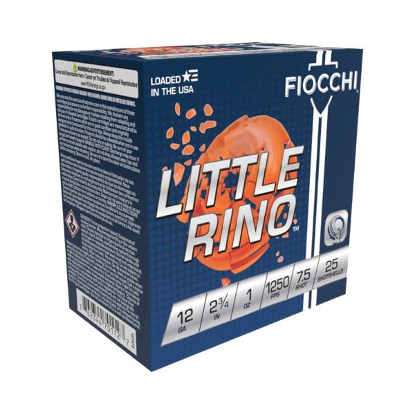 Fiocchi Little Rino 12 Gauge 2.75" #7.5 - 1 oz - 25rds - 12TX75