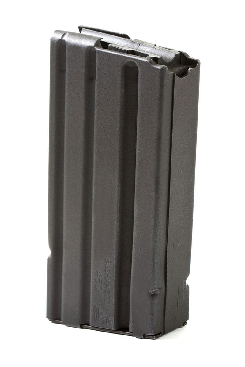 ASC 450 Bushmaster/458 SOCOM 5 Round Black Marlube Stainless Steel Magazine with Black Follower