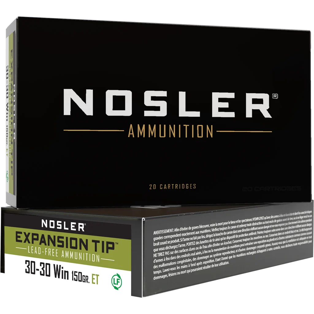 Nosler Expansion Tip Rifle Ammunition 30-30 Win. 150 gr. ET SP 20 rd.