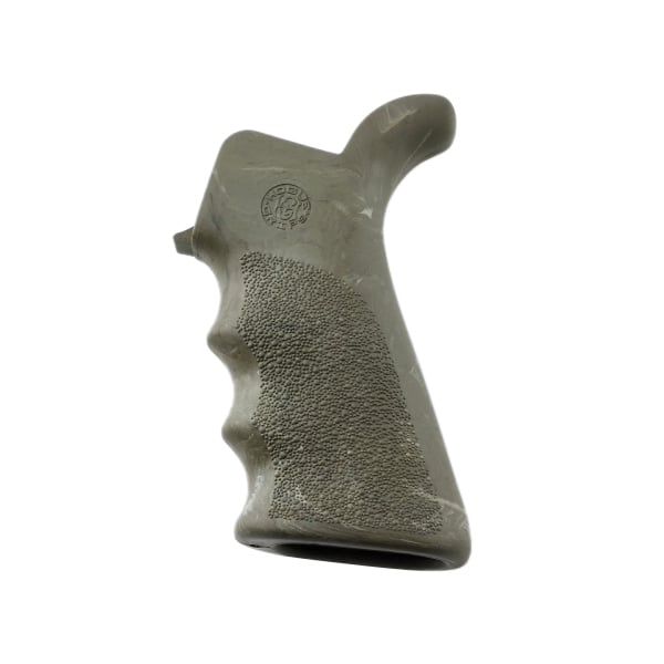 Hogue AR-15/M16 Overmolded Rubber Beavertail Grip w/Finger Grooves, Ghillie Green