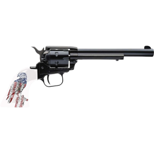 Heritage Manufacturing Inc. Rough Rider Patriot 22 Long Rifle Revolver 6.5" Black Oxide Barrel 6 Round White Grip