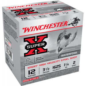 Winchester Ammo WEX12LM2 Super-X Xpert High Velocity 12GA 3.5\" 1 1/4oz #2 Shot - 25sh Box