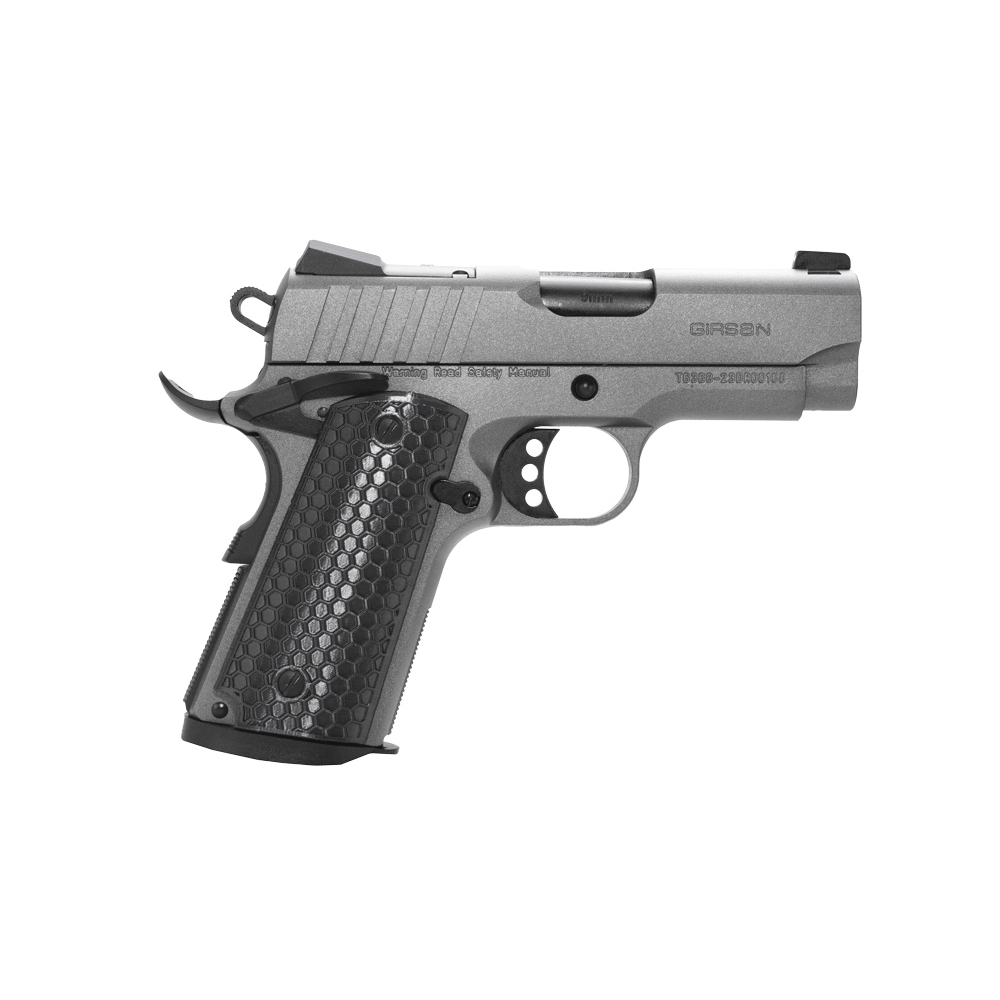 Girsan Influencer MC1911 9mm Pistol 3.40" 7rds, Tungsten - 391140