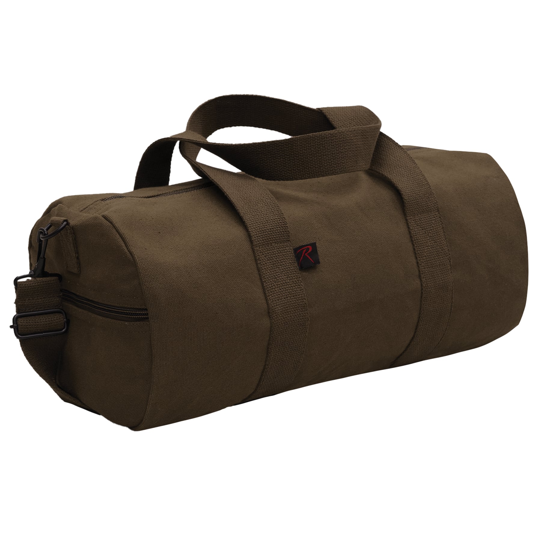 Rothco Canvas Shoulder Duffle Bag - Earth Brown, 15 In