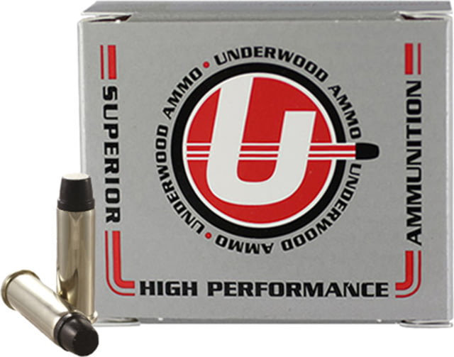 Underwood Ammo .38 Special +P 158 Grain Coated Hard Cast Nickel Plated Brass Cased Pistol Ammo 20 Rounds