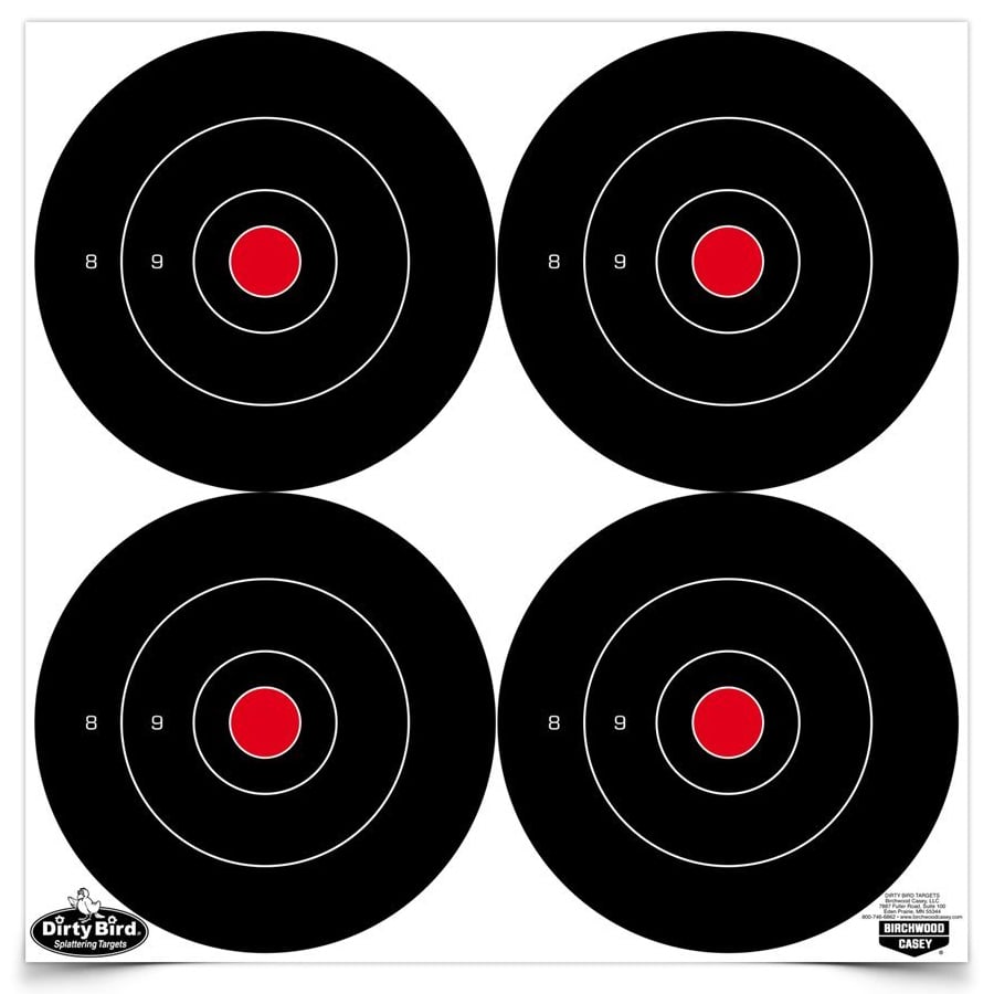 Birchwood Casey Dirty Bird 6" Bull's Eye Targets - 35504