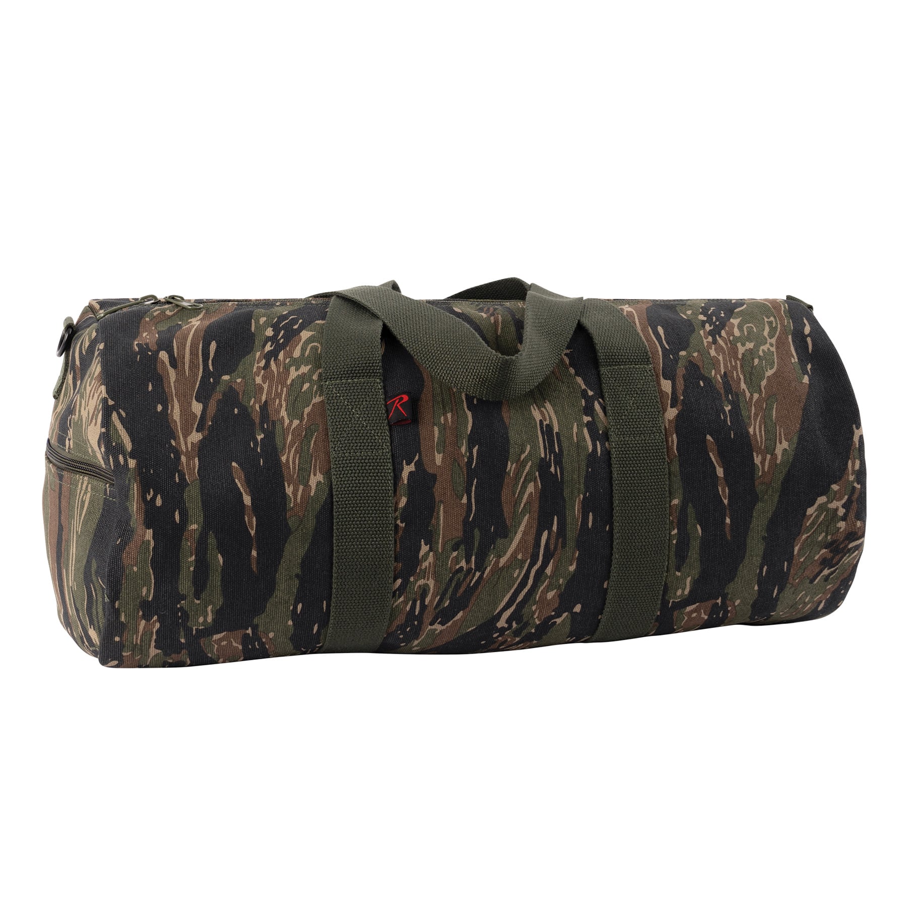 Rothco Canvas Shoulder Duffle Bag - Tiger Stripe Camo, 19 In