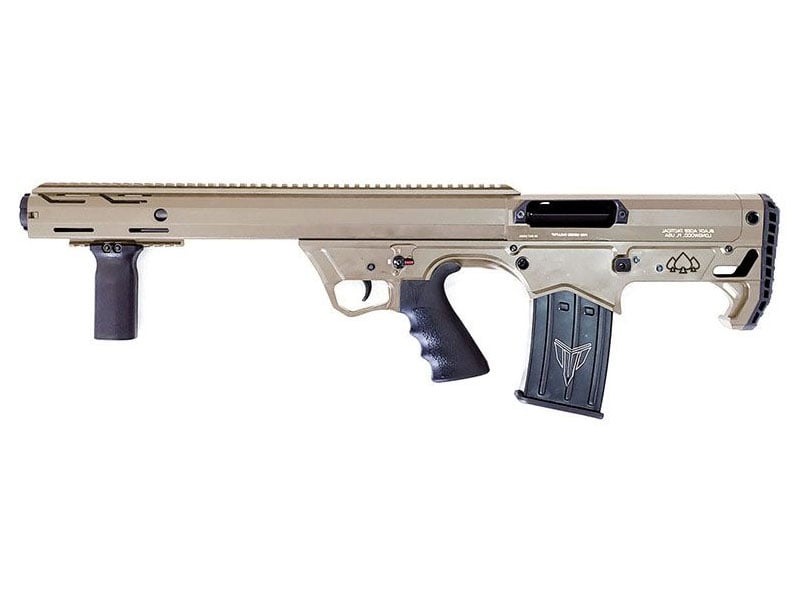 Black Aces Tactical Bullpup Left Hand Pump Action 12 Gauge Shotgun, FDE - BATBPPFDELH