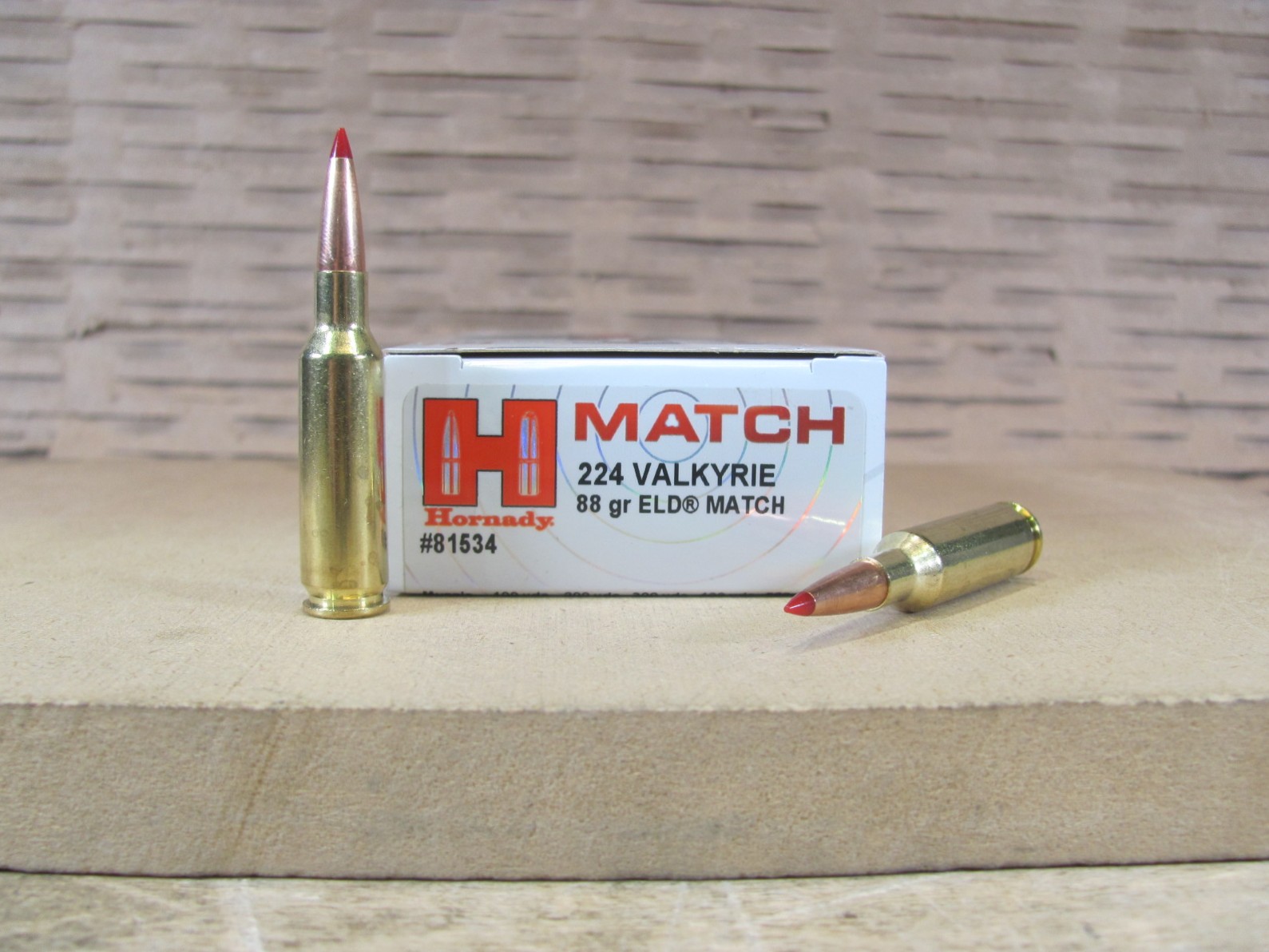 200 Round Case – 224 Valkyrie 88 Grain Hornady ELD Match Ammo – 81534