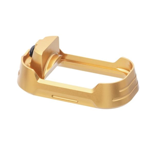 Tyrant Designs CNC Magwell w/Black Screw Fits Glock G19/Gen 3-4 G23, Gold