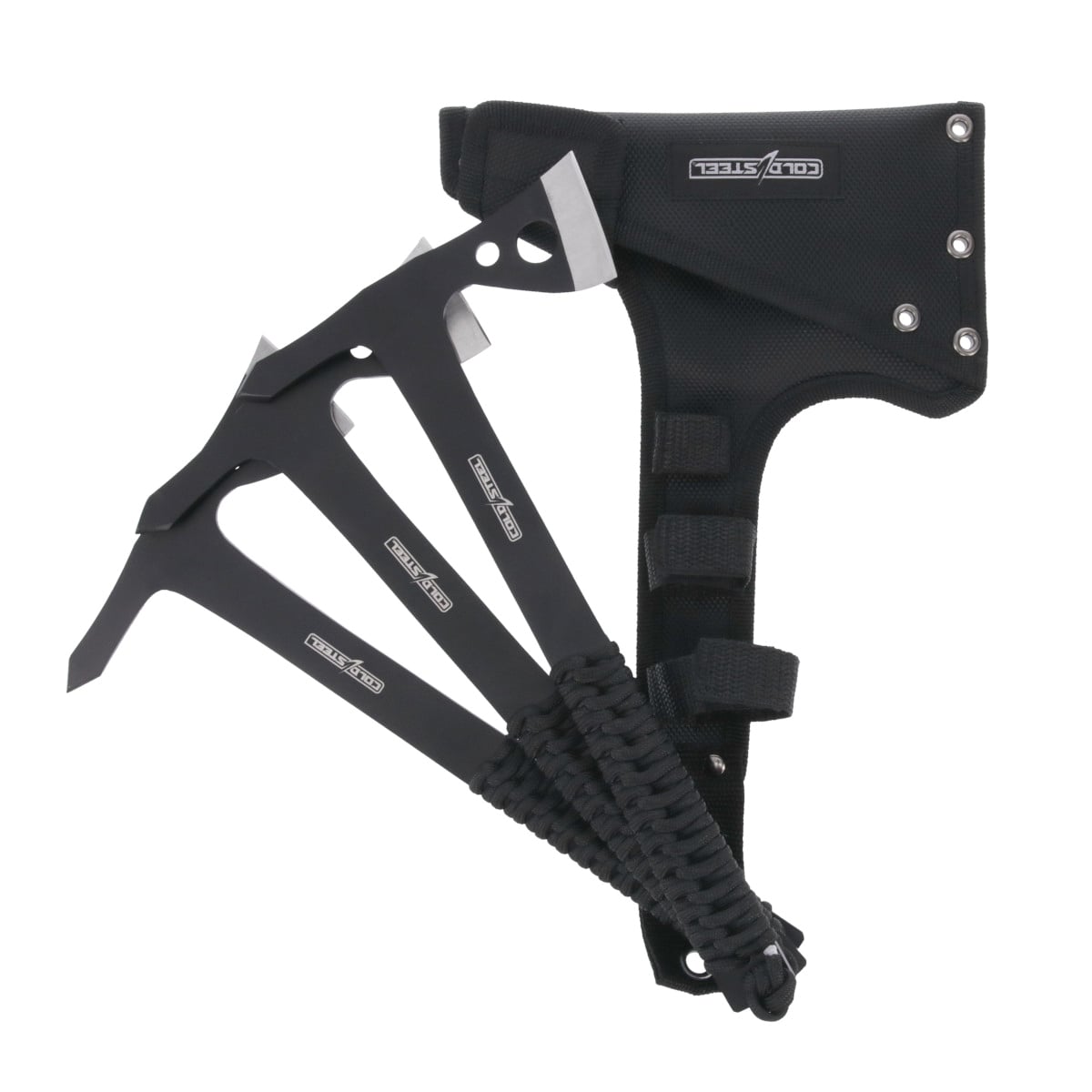 Cold Steel Paracord Wrapped Throwing Axe - Versatile Throwing Axe, Paracord Wrapped Handle for Enhanced Grip - CS-TH-175AX3PK