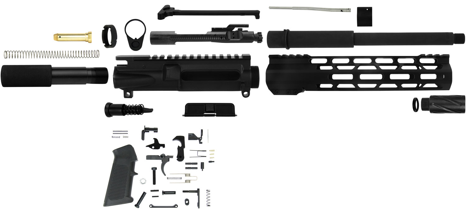 Tacfire Build Kit for AR-15 300 ACC Blackout Pistol, Parkerized Black - SSPK300LPK10