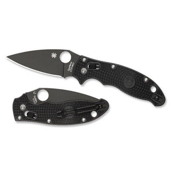Spyderco Manix 2 Drop Point Lightweight Folding Knife, 3.37" - C101PBBK2