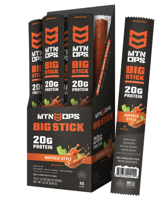 MTN OPS Big Meat Stick, Buffalo - Pack of 10 - 4152201310
