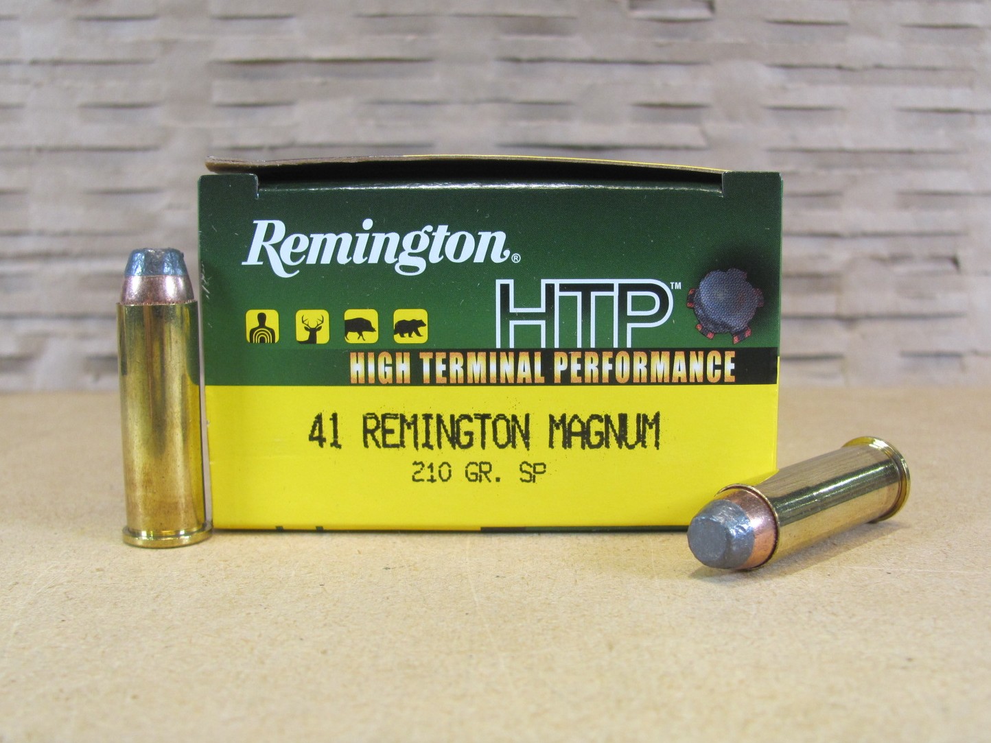 500 Round Case – 41 Remington Magnum 210 Grain HTP Jacketed Soft Point Ammo – RTP41MG1
