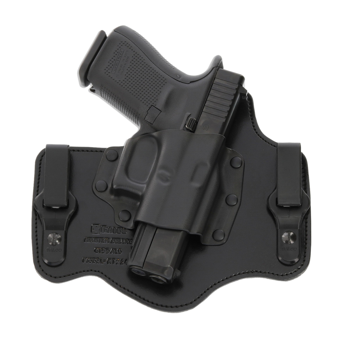 Galco KingTuk Deluxe Springfield Armory XD-S IWB Holster Right Leather/Kydex, Black