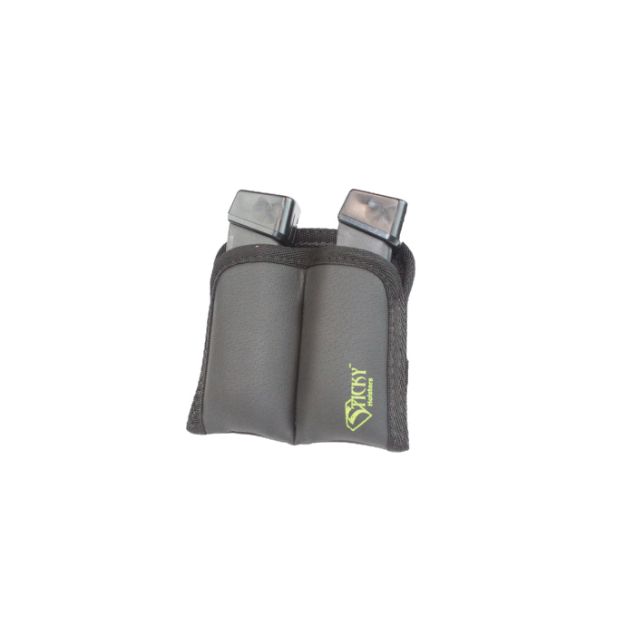 Sticky Holsters Dual Mag Sleeve, Black with Green Logo - DMS