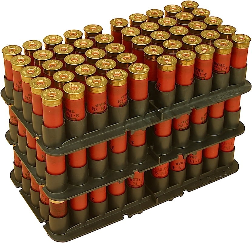 MTM Case Gard 12 Gauge 50 Round Shotshell Tray, Black - ST-12-40