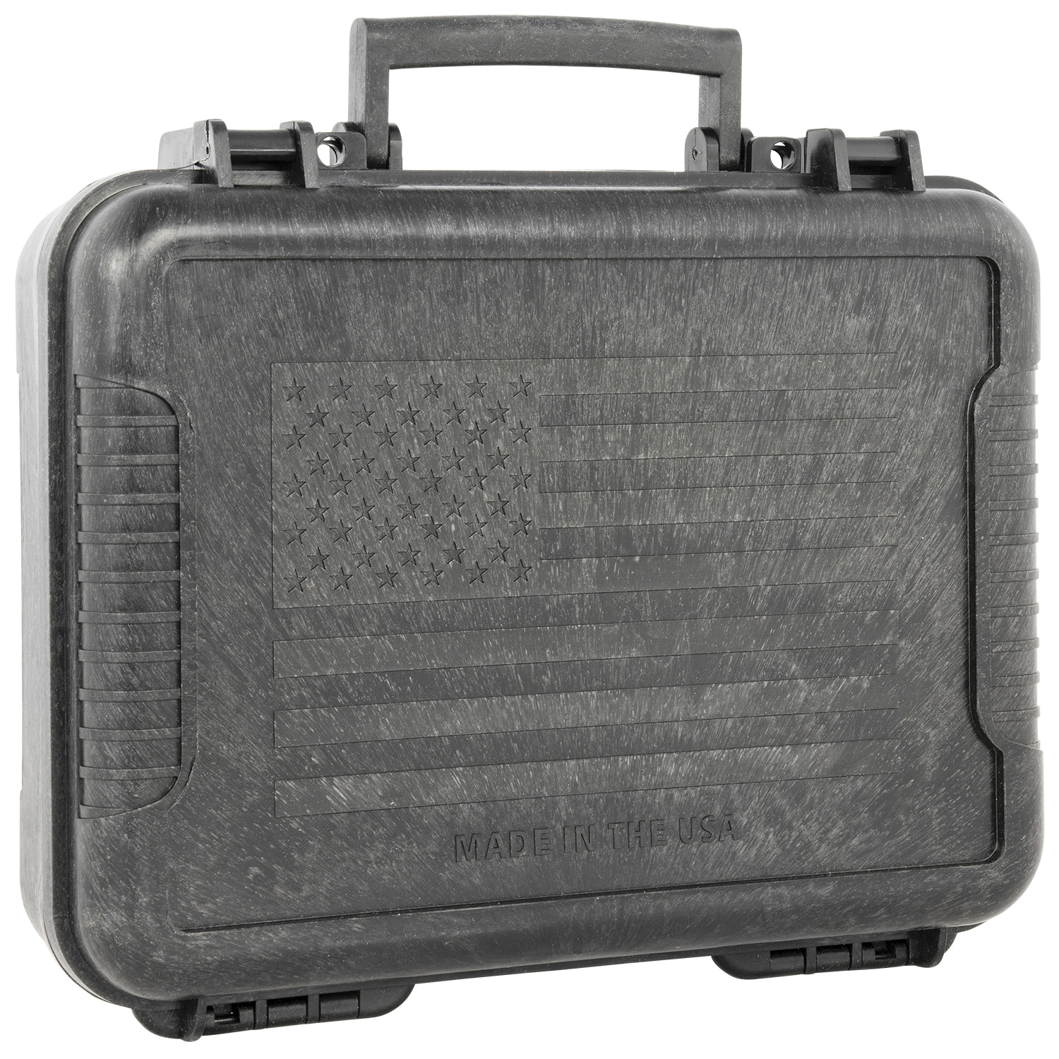 Outdoor Connection Polypropylene USA Flag Handgun Case in Black - Patriotic Handgun Storage - 10017
