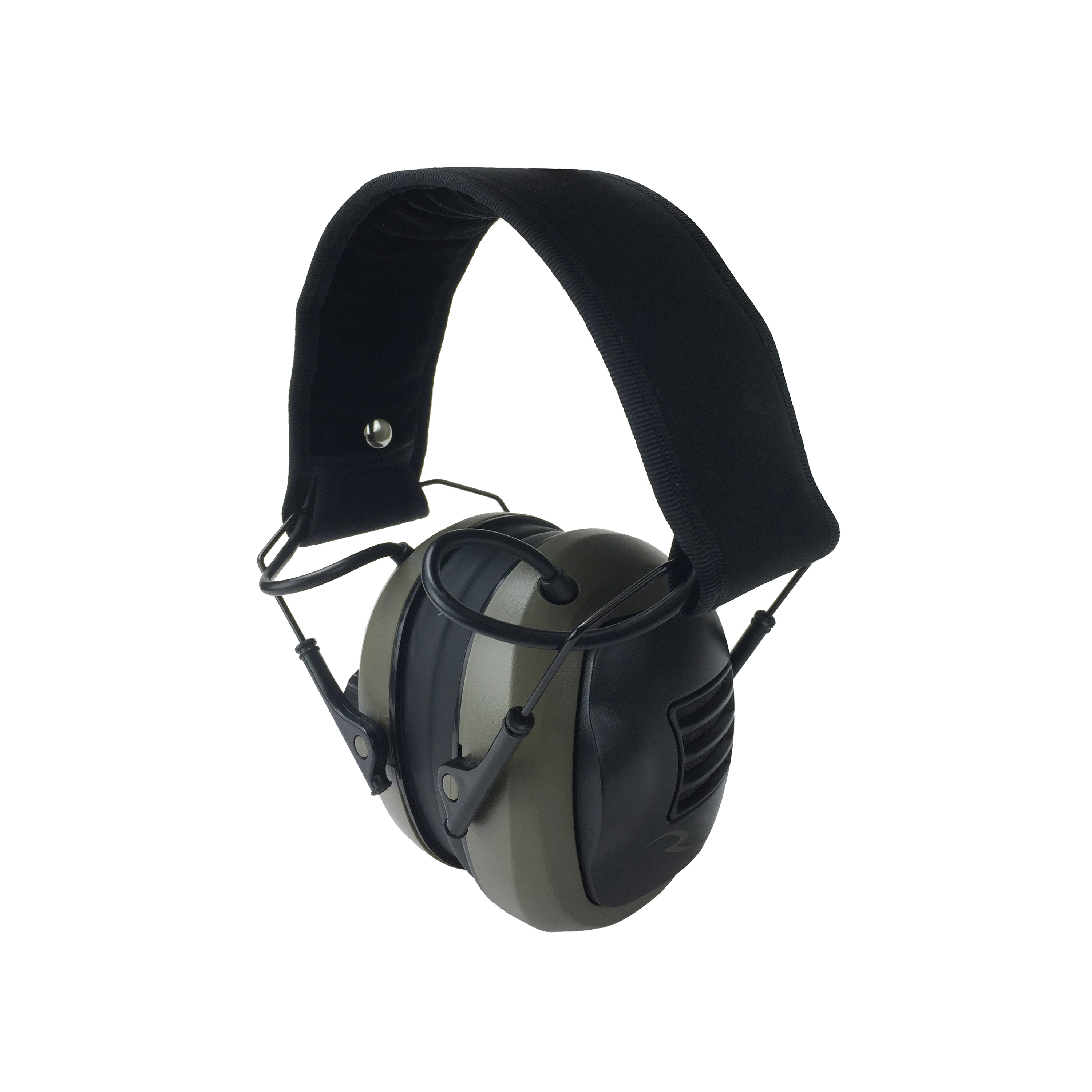 Radians Tactical 23 dB Over the Head Electronic Earmuff, Black/Tan - CSE10BX