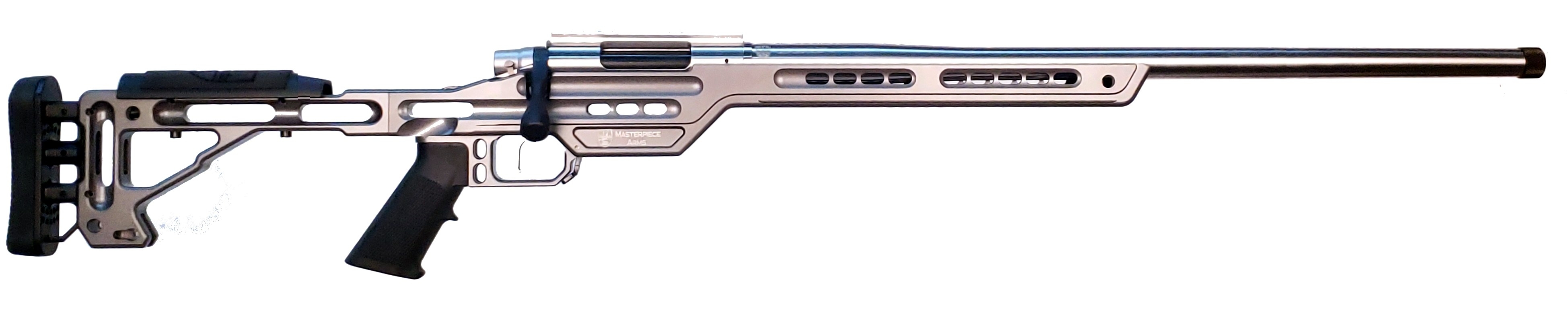 MasterPiece Arms BA PMR Competition 6mm Crd Bolt Action AR-10 Rifle, Tungsten - 6CMPMRRHTNGPBA