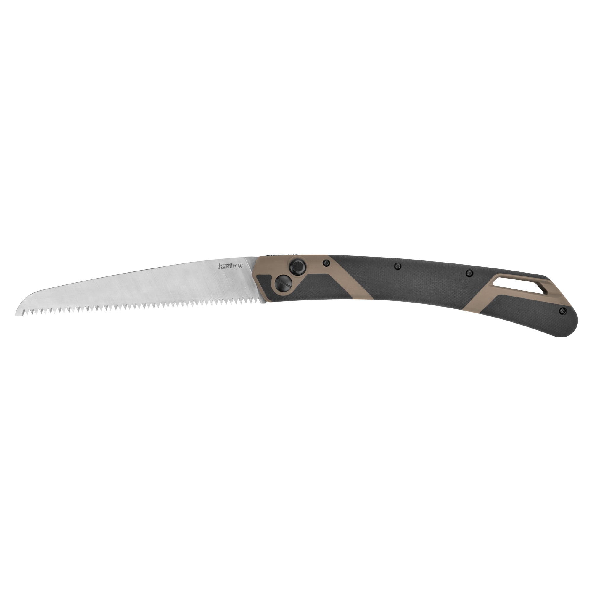 Kershaw Taskmaster Saw 2, Folding Knife, 7" Silver Blade, Black/Tan Handle