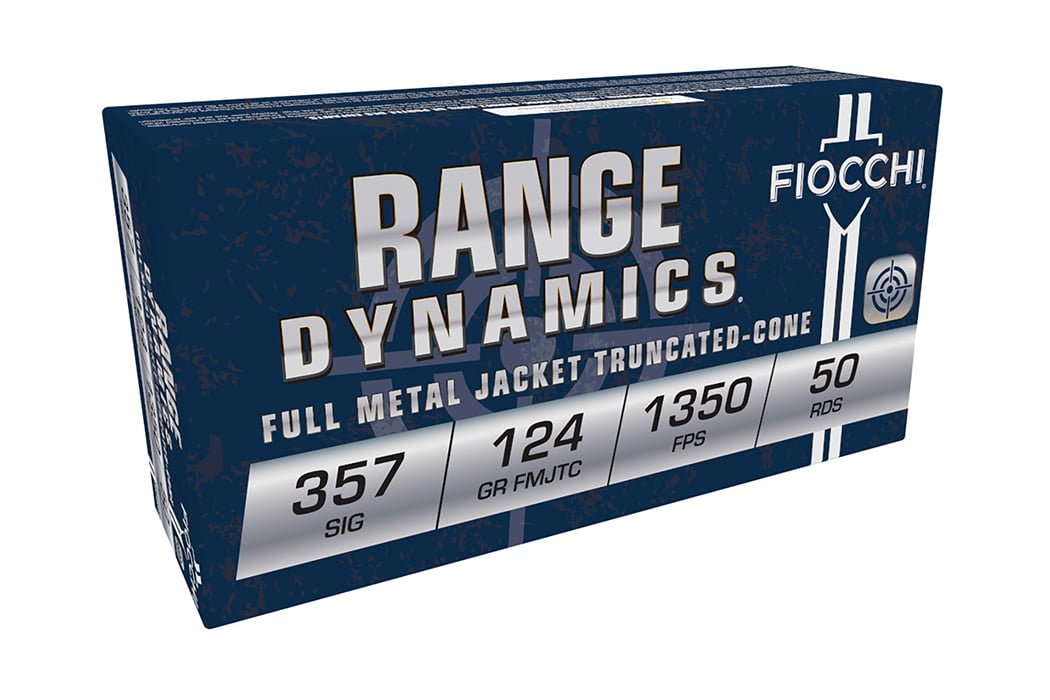 Fiocchi .357 Sig 124gr FMJTC Ammo, 50rds - 357SIGAP