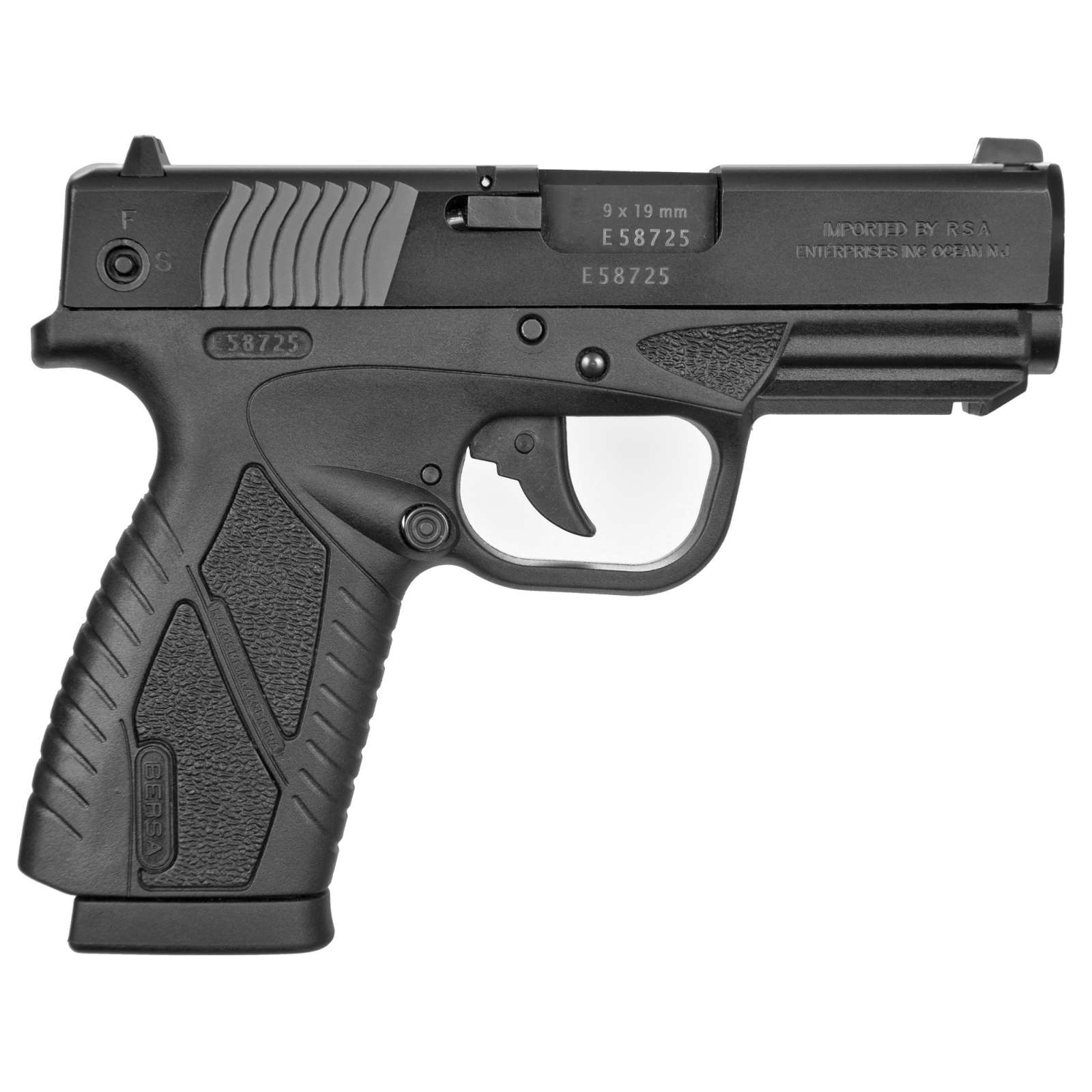 Bersa BP Conceal Carry 9mm Pistol - 8 Round
