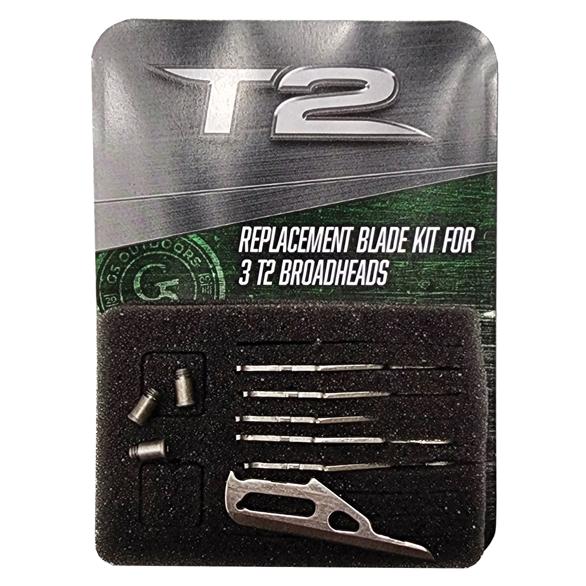 G5 Outdoors T2 100 gr/125 gr Broadhead Replacement Blade Kit, Gray