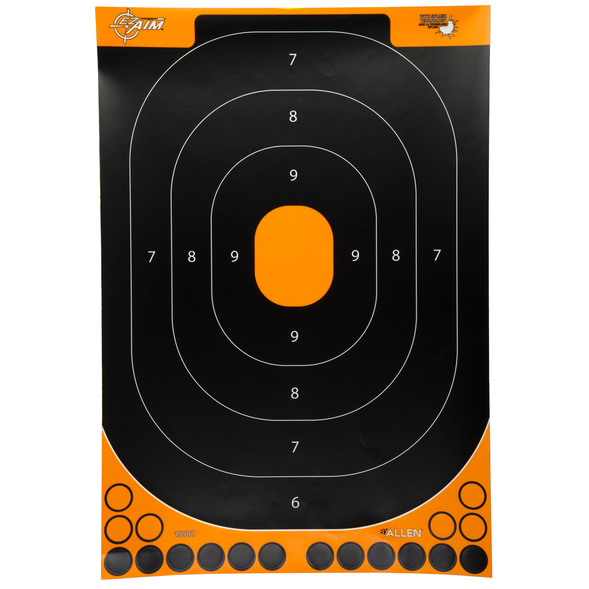 Allen EZ AIM Adhesive Paper Target - 15501